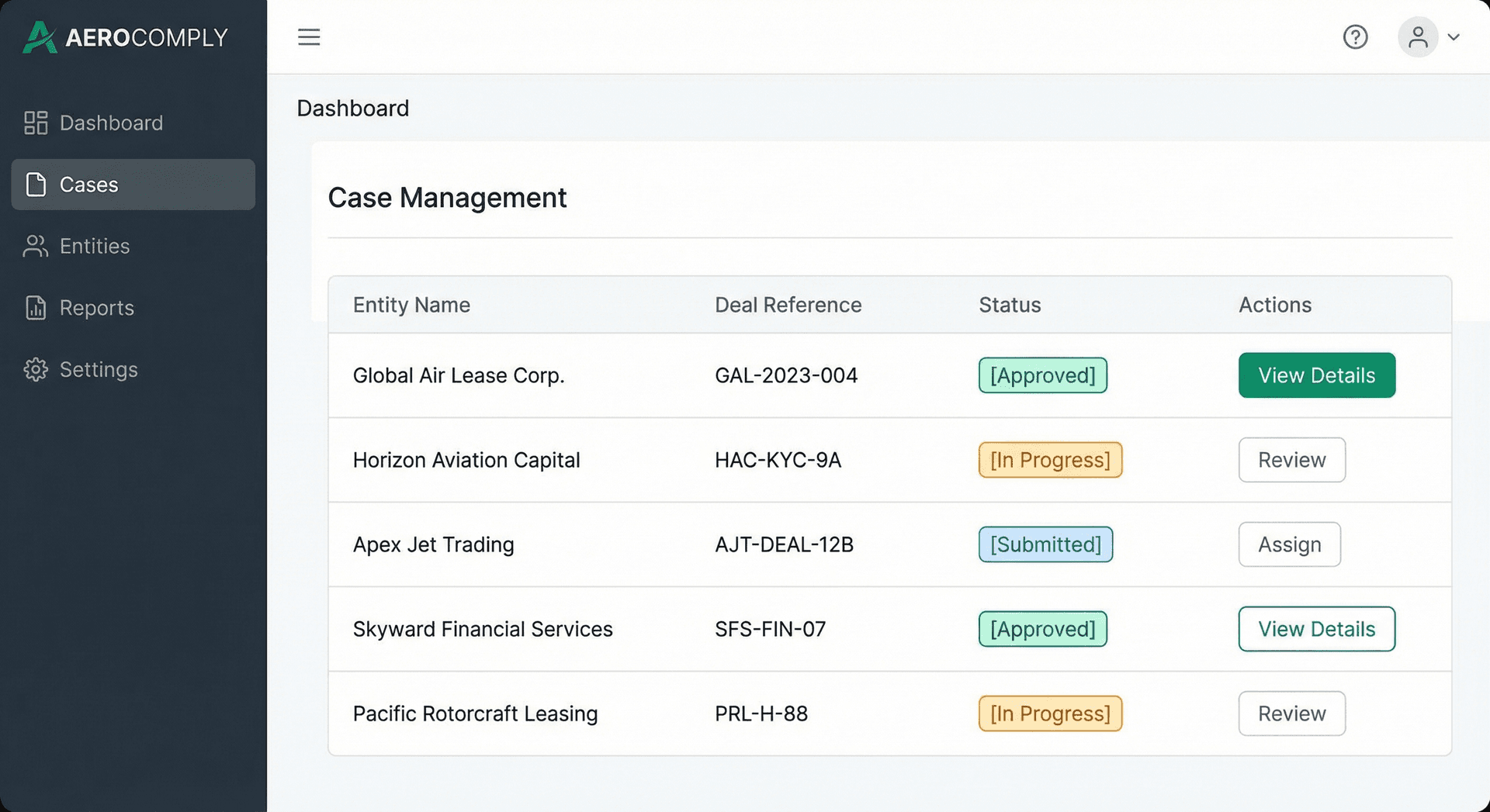 KYC Intake Dashboard